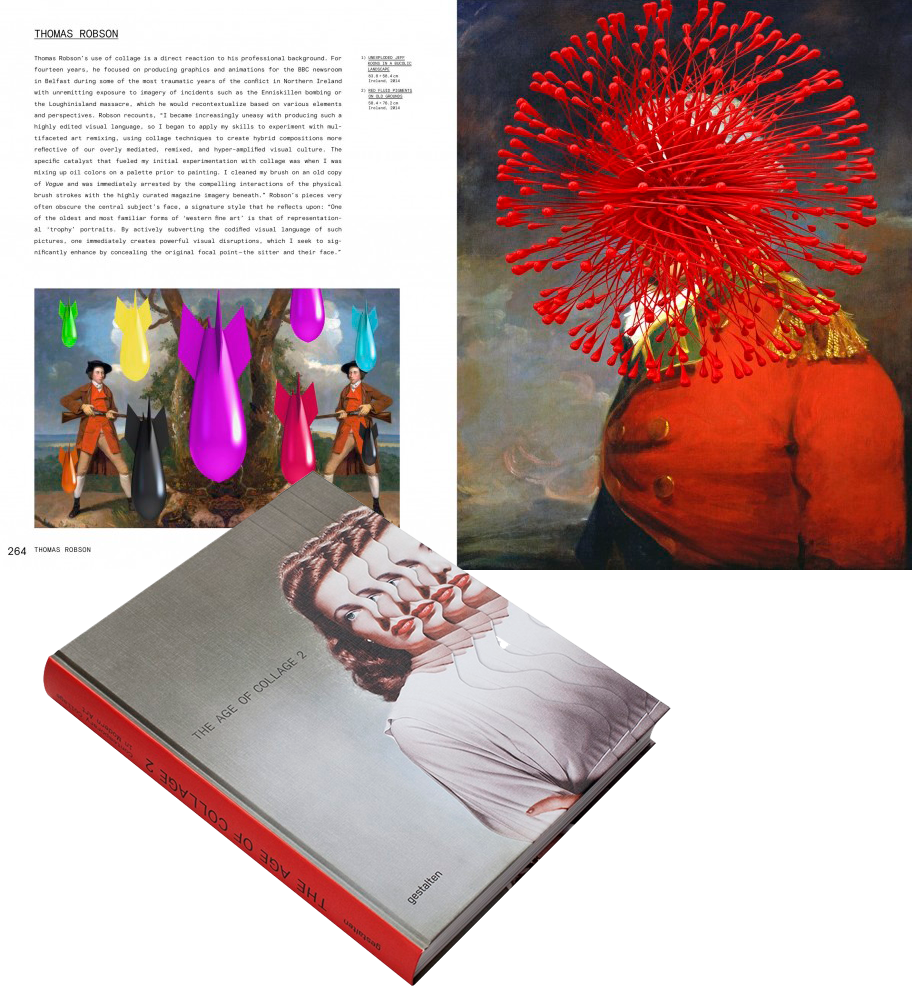 art books featuring thomas robson, The Age of collage 2, book interior image  10