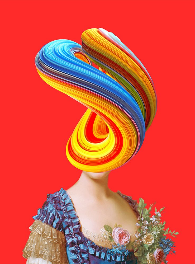 red cobalt portrait image